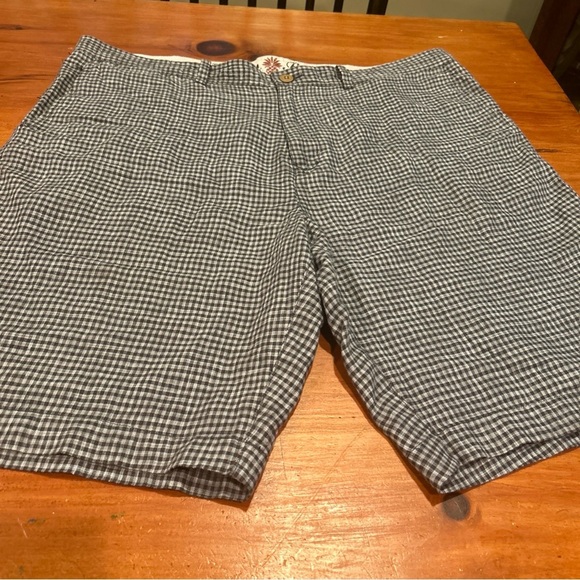 Tommy Bahama Checkered Paradise Nation Linen Silk Beach Chino Shorts 40 Men’s - Picture 12 of 13